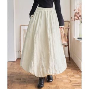 ロング スカート balloon volume long skirt /ギャザー ボリューム