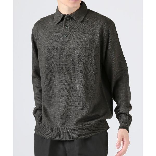セーター ニット カシミヤタッチポロシャツ メンズ レディース