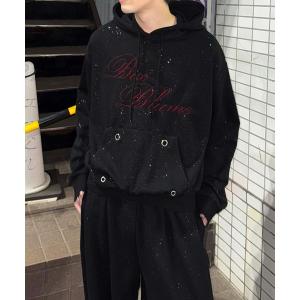 パーカー グリッターアイレットパーカー メンズ レディース