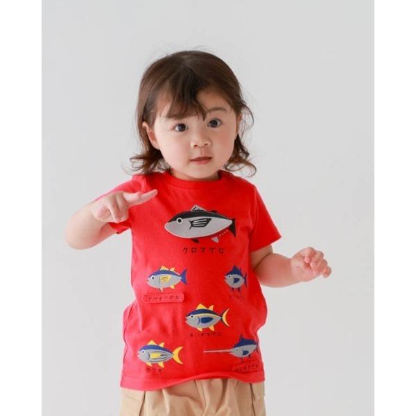 tシャツ チークルーム いろいろマグロＴシャツ キッズ 子供服 男の子 女の子