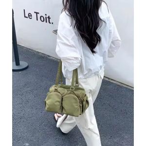 ショルダーバッグ バッグ 「 enlit / エンリット 」 ダブルポケット ショルダーバッグ レディース メンズ