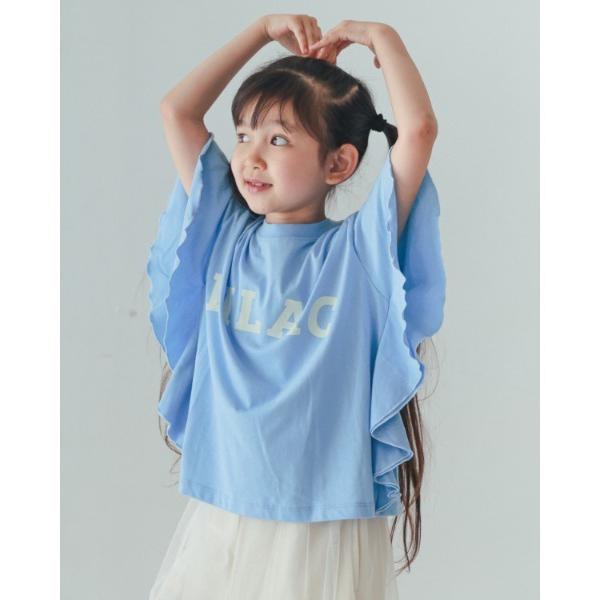 tシャツ NHT/エヌエイチティー LILACフレアーTシャツ キッズ 子供服 女の子