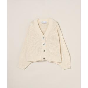 カーディガン バルキーコットン カーディガン レディース