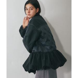 ブルゾン アウター ボタンキルトジャケット レディース