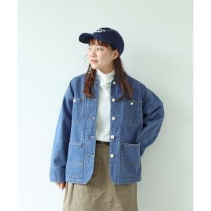 カバーオール 12.5OZデニム カバーオール (サックスブルー) レディース