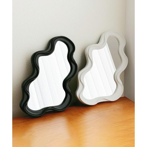 鏡 「 Port / ポート 」 ウェーブ 壁掛け ミラー