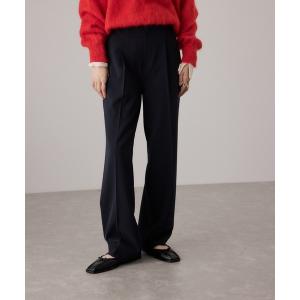 スラックス パンツ センタープレスストレートパンツ/UVカット レディース