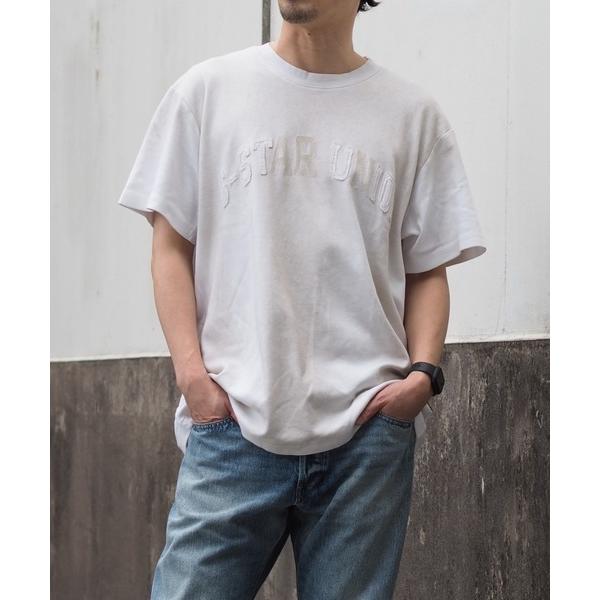 tシャツ Sunfaded Applique Loose T-Shirt/ヴィンテージライクサンフェ...