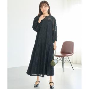 ワンピース 「洗える」総レースワンピース