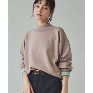 ニット セーター バイカラーハイネックプルオーバー/冬服/オフィスカジュアル レディース