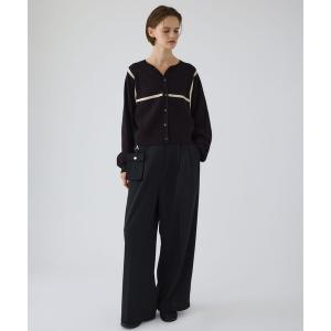 カーディガン 「RIM.ARK/リムアーク」Line compact knit CD/ラインコンパクトニットカーディガン レディース