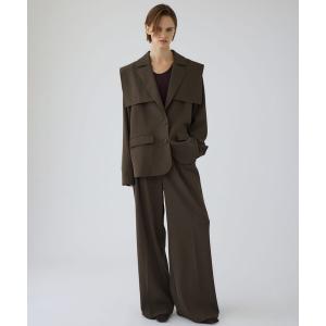 コート アウター 「RIM.ARK/リムアーク」Trench detail 2way JK/トレンチディティール2WAYジャケット レディース