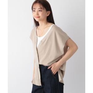 「GLOBAL WORK」 ベスト FREE ベージュ レディース