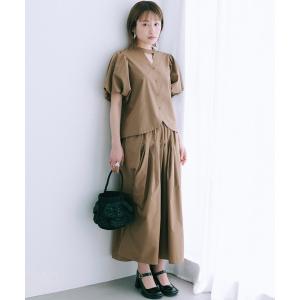 「haco!」 ドッキングワンピース MEDIUM ベージュ レディース