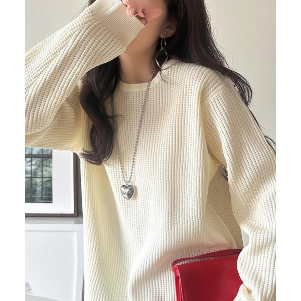 「Java」 長袖ニット MEDIUM アイボリー レディース