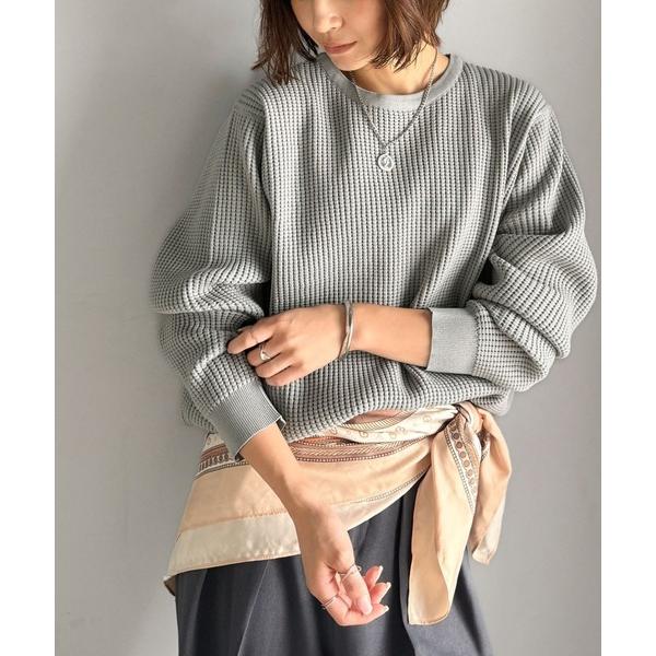 「Java」 長袖ニット MEDIUM グレー レディース