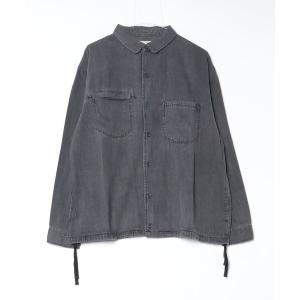 「The DUFFER of ST.GEORGE」 長袖シャツ X-LARGE チャコールグレー メンズ