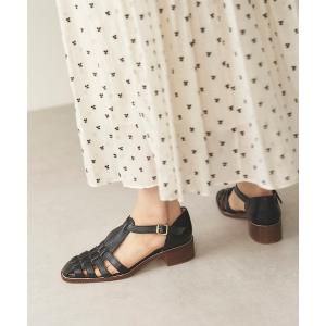 「PASCUCCI」 フラットサンダル 38 ブラック レディース