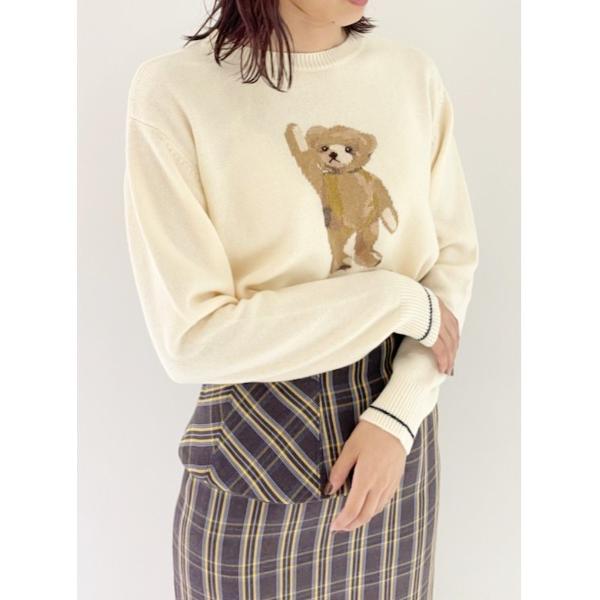 「LILY BROWN」 長袖ニット FREE ホワイト レディース