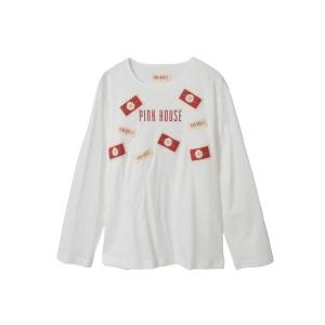 PINK HOUSE（ピンクハウス） パーカー Pロゴサガラワッペン使い