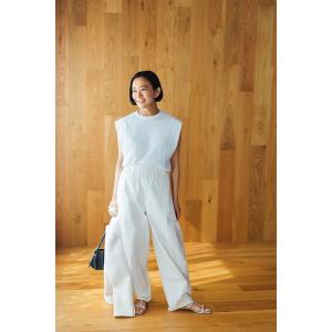 tシャツ 「別注」スタイリスト佐藤佳菜子 × SLOANE / リブ クルーネック フレンチスリーブ トップス レディース