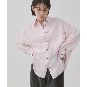 ブラウス シャツ テンセルデニム 製品染め オーバーサイズ シャツ レディース