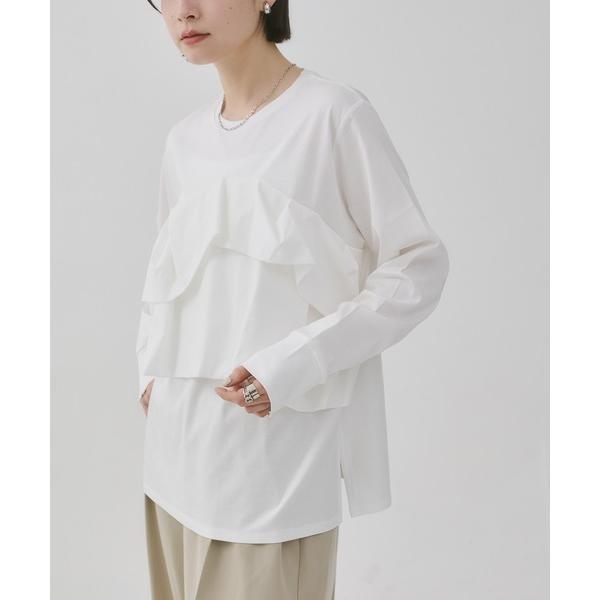 tシャツ フロントフリルロンT レディース
