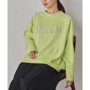 tシャツ ブークレ 刺繍ロゴオーバートップス レディース