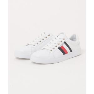 スニーカー 「TOMMY HILFIGER」シンプルスニーカー　トリコロール レディース メンズ