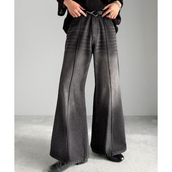 ジーンズ 「JaVaジャバコラボ」今が気分。新しい自分に出会える！ヴィンテージ加工 センターピンタッ...