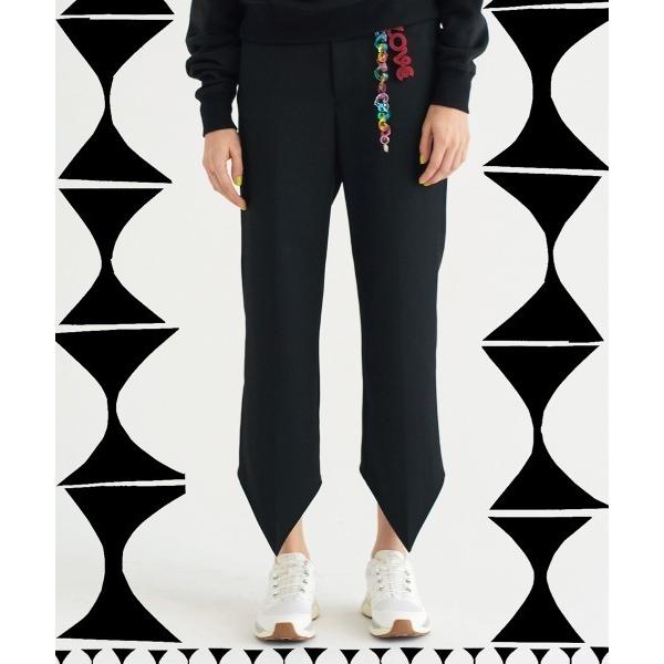 スラックス パンツ handkerchief trousers レディース