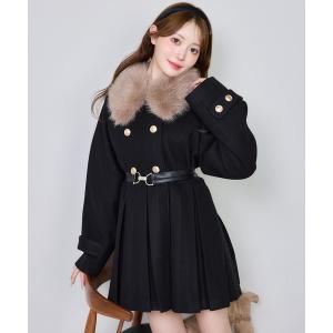 one after another NICE CLAUP ステンカラーコート コート リボン