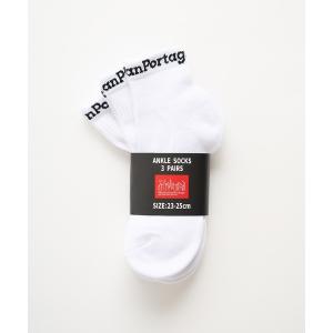 靴下 「Manhattan Portage」マンハッタンポーテージ ANKLE SOCKS 3P SET アンクルソックス3点セット　MU002 CBS メンズ レディース