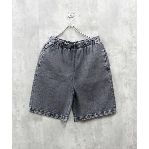 パンツ ケミカルウォッシュ デニム ハーフパンツ メンズ