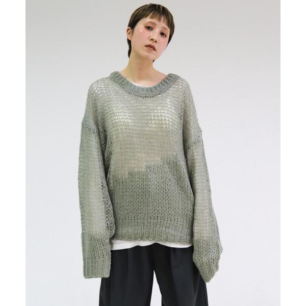 ニット セーター Openwork Over Knit レディース