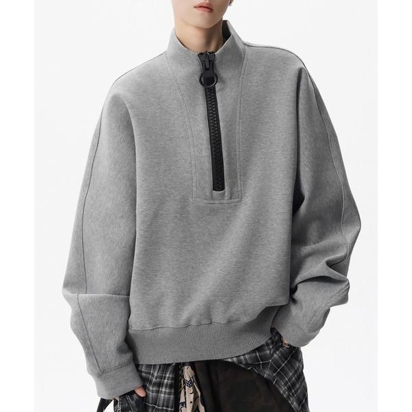 トレーナー スウェット SBG ハーフジップスウェットシャツ メンズ