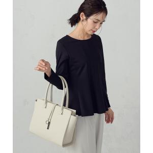 トートバッグ ロゴプレートトート レディース