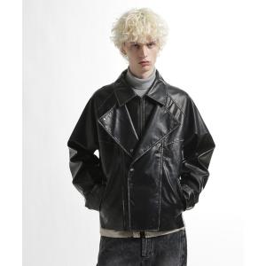 ブルゾン アウター レイヤードトレンチブルゾン(HARE) メンズ