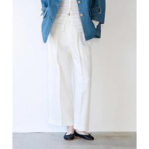 ワイドパンツ パンツ スラブタックワイドパンツ レディース