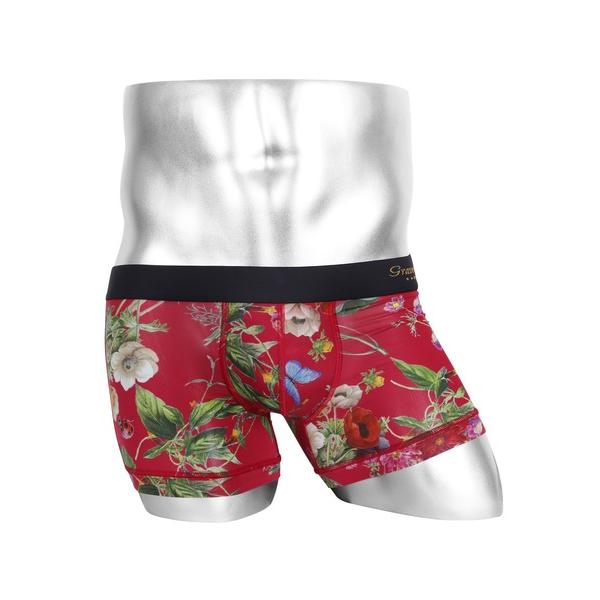 ボクサーパンツ Gravevault グレイブボールト FLORA メンズ ショート ボクサーパンツ...