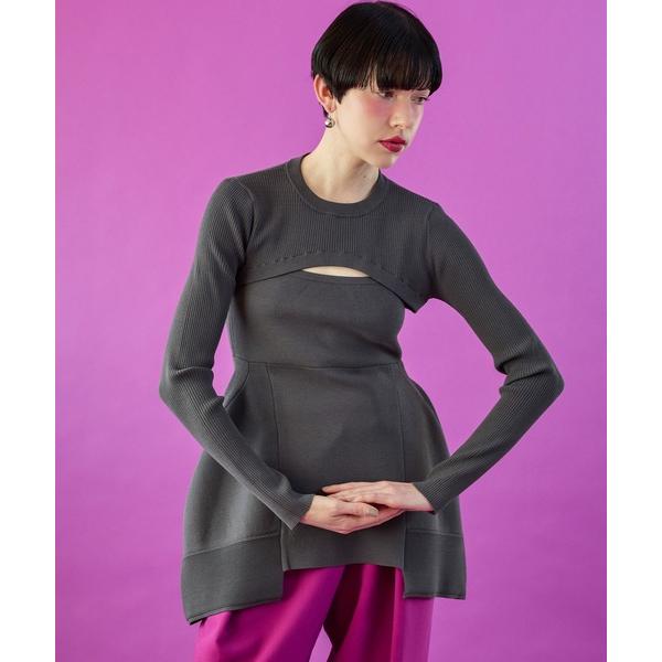 ニット セーター SHORT TOP VOLUME KT TANK SET レディース