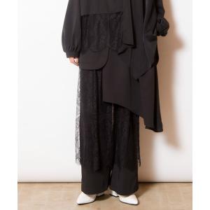 パンツ レースレイヤードパンツ レディース