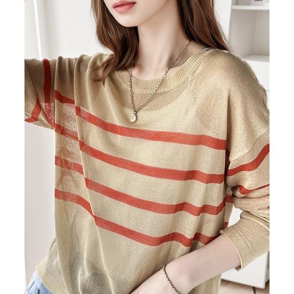 「Java」 長袖ニット MEDIUM ベージュ レディース