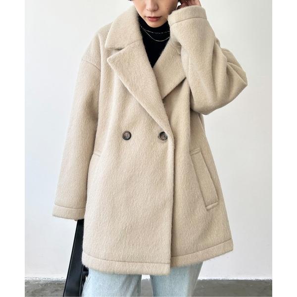 「Meli rich」 チェスターコート MEDIUM グレイッシュベージュ レディース