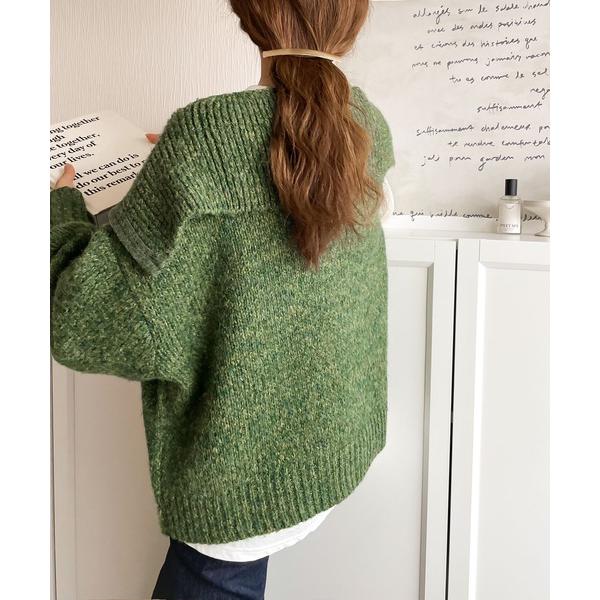 「Java」 長袖ニット LARGE グリーン レディース