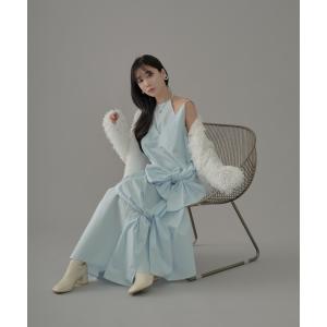 「qumerry.」 キャミソールワンピース FREE サックスブルー レディース