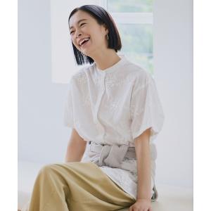 「studio CLIP」 半袖ブラウス FREE オフホワイト レディース