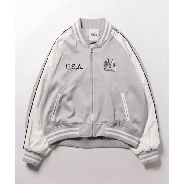 「GYDA」 ブルゾン FREE ライトグレー レディース