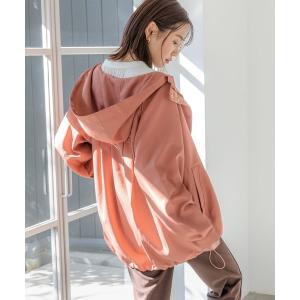 「GLOBAL WORK」 マウンテンパーカー LARGE オレンジ レディース