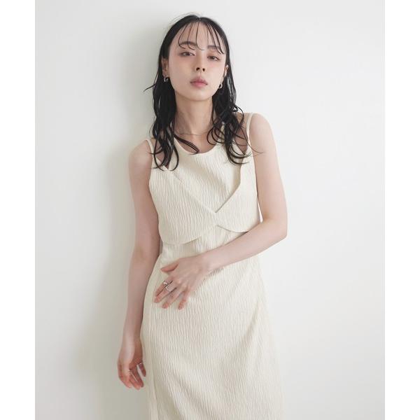 「LIAN」 キャミソールワンピース FREE アイボリー レディース